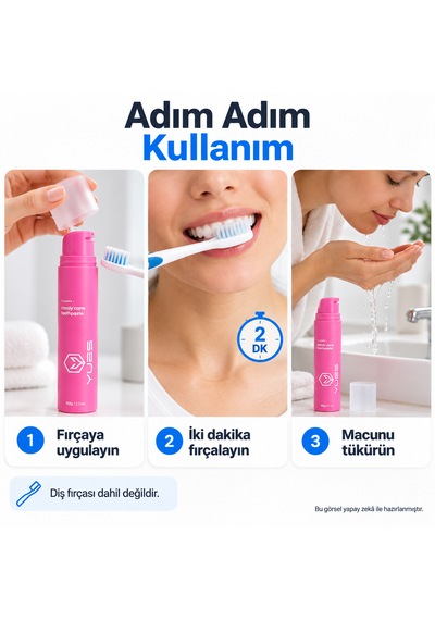 Yues Florürlü Pompalı Diş Macunu Candy Cane Aromalı 60 G Beyazlatma