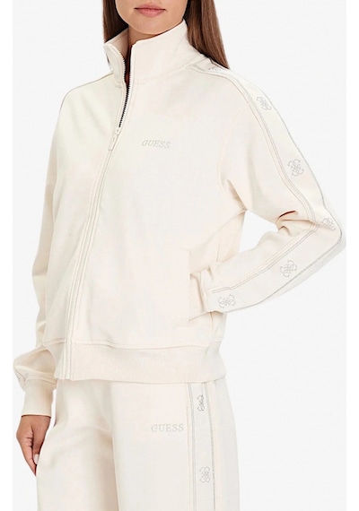 Guess Octavia Kadın Beyaz Aktif Sweatshirt V5bq15kcx22-g1h6 Beyaz