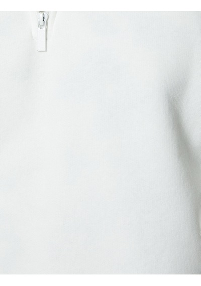 Koton Yarım Fermuarlı Sweatshirt Basic Dik Yaka Ribanalı Uzun Kollu Şardonlu Ekru 4sam70002mk Koton Yarım Fermuarlı Sweatshirt Basic Dik Yaka Ribanalı Uzun Kollu Şardonlu Ekru 4sam70002mk