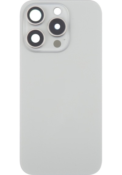 Teknonet Apple Uyumlu iPhone 16 Pro Kamera Camlı Batarya Kapağı + Magsafe Flex - Natural Natural