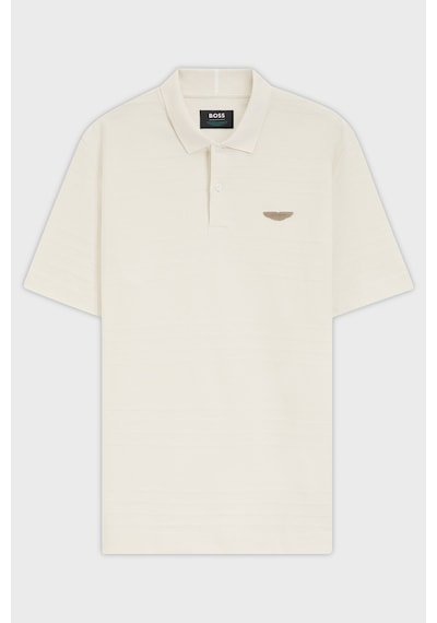 Boss Pamuklu Regular Fit Logolu Kısa Kollu Düğmeli Polo Erkek Polo 50556174 118 Bej