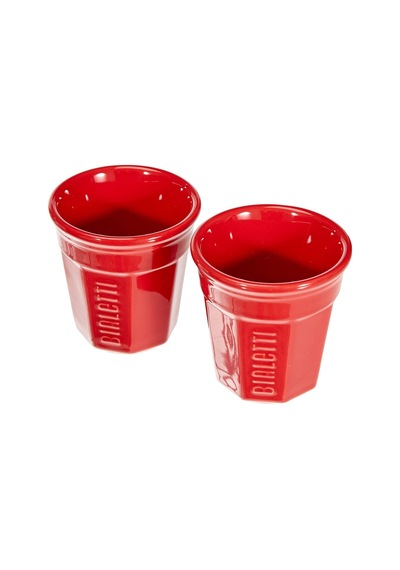 Bialetti - Set Mini Express: Ocak Üstü Espresso Pişirici + 2 Cups - Renk Kırmızı Sku: Smg8690010572554