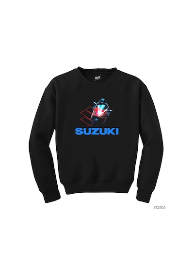 Suzuki Motogp Siyah Sweatshirt Siyah