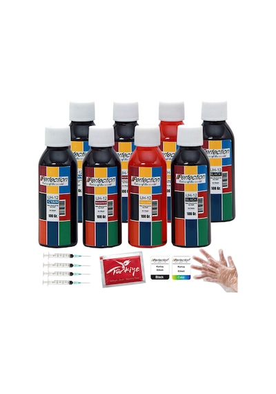 Perfection Canon Pixma Mg5550 / Mg5650 / Mg6450 / Mg6650 / Mg7150 / Mg7550 Mürekkep Dolum Set 8x100 Ml