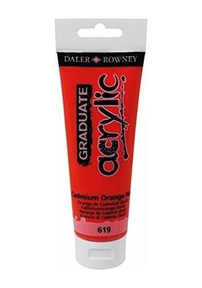 Daler Rowney Graduate Akrilik Boya 619 Cadmium Orange 120 ML