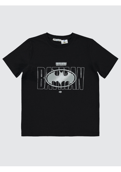 Batman Erkek Çocuk Tişört 10-13 Yaş Siyah