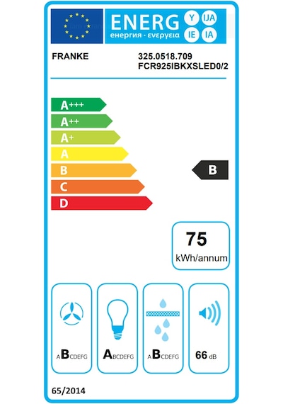 Franke Mythos FCR 925 I TC BK XS Ada Tipi 90 CM Davlumbaz