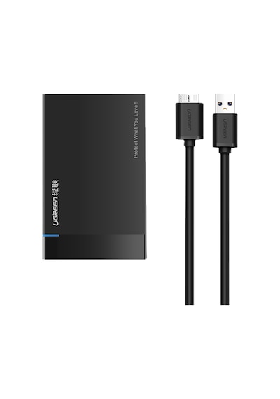 Ugreen Us221 Hdd Muhafaza 2,5 İnç Sata - Usb 3.0 Ssd Adaptörü Sabit Disk Sürücüsü Kutusu Harici Hdd Kutusu, Destek Uasp Protokolü