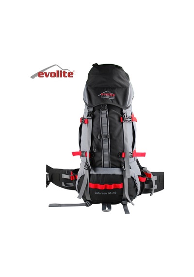 Evolite Colorado 55+10 Litre Sırt Çantası Siyah