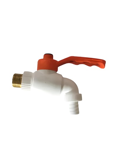 Kollu Plastik Küresel 1/2" Bahçe - Bidon - Termos Musluğu