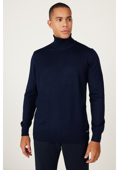 AC&Co / Altınyıldız Classics Erkek Lacı Standart Fit Normal Kesim Tam Balıkçı Yaka Triko Kazak Lacı AC&Co / Altınyıldız Classics Erkek Lacı Standart Fit Normal Kesim Tam Balıkçı Yaka Triko Kazak Lacı