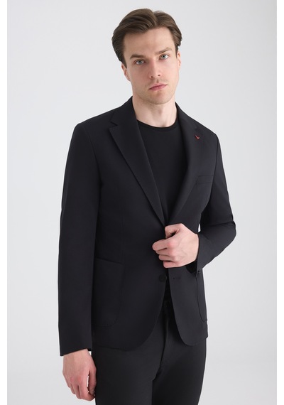 D's Damat Ds Damat Slim Fit Siyah Düz Kumaş Ceket 5hc04st14436m Çok Renkli
