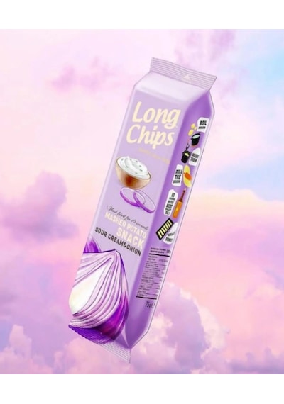 Long Chips Soğan Ve Ekşi Krema Aromalı Patates Cipsi 75 G 2 Adet