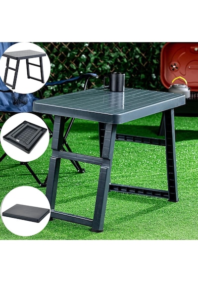 Katlanır Büyük Sehpa 70x50x60 Cm Antrasit