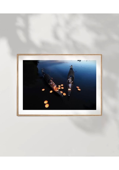 Çerçevesiz Poster Geceye Bırakılan Işıklar