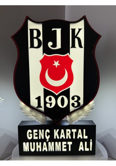 Siyah Beyaz Ledli Lamba