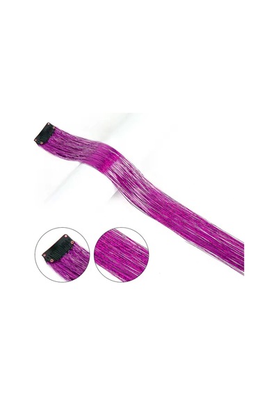 Klipsli Hair Tinsel Saç Simi / Htk09 Çok Renkli