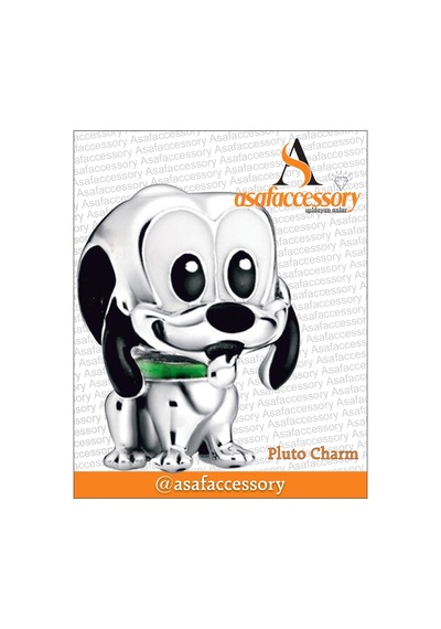 Pluto Köpek Charm Gümüş Kaplama