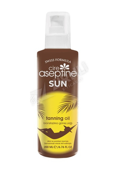 5 Adet Cire Aseptine Sun Bronzlaştırıcı Güneş Yağı 200 Ml