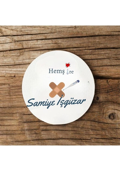 Hemşirelere Özel Mdf İkili Bardak Altlığı