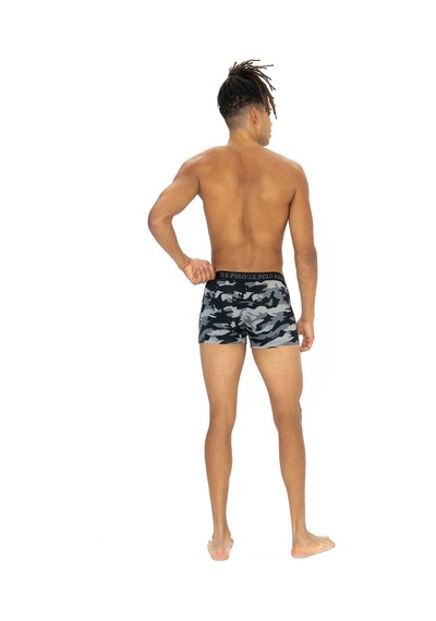 U.S. Polo Assn. U.s Polo Assn. 80542 Erkek Pamuklu 3'lü Boxer-siyah&antrasit&baskılı Siyah
