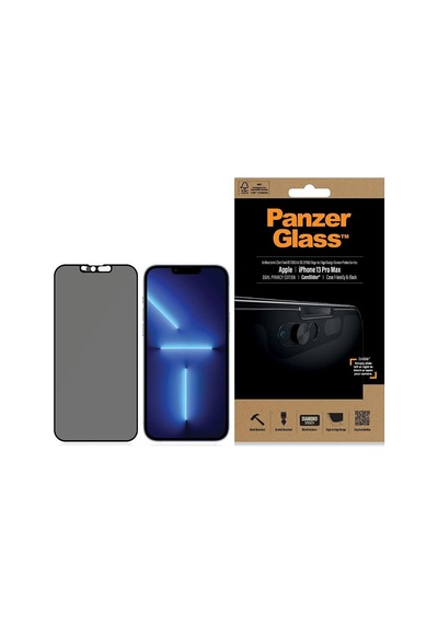 Panzerglass Ekran Koruyucu Folyo - İphone 13 Pro Max 2021 6.7" İçin Camslider Black Privacy İle