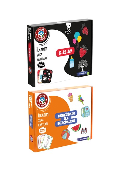 Bebeğimin Ilk Sözcükleri ve 0-12 Ay İlk Adım Zeka Kartları