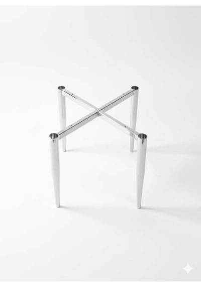 Özcan Metal 6 Adet Metal Sandalye Ayağı Gümüş