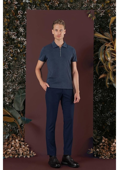 Efor P 1136 Slim Fit Lacivert Klasik Pantolon Lacivert