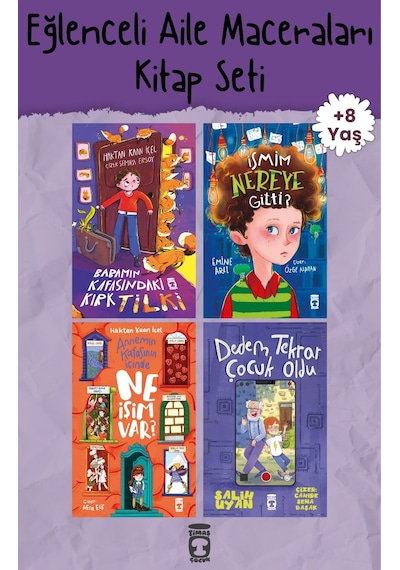 Eğlenceli Aile Maceraları 4 Kitap Set - Timaş Çocuk - 8-9 Yaş 3.-4. Sınıf - Kimlik Empati Ve Teknoloji - Geyikli Kitaplar