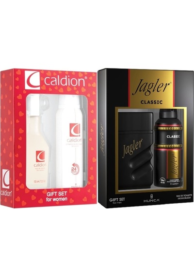 Caldion Parfüm Seti Kadın 100ml & Jagler Erkek 90ml + Deodorant Fresh