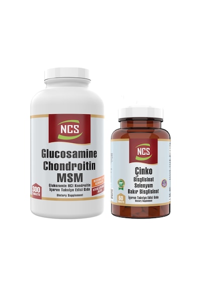 Ncs Glucosamine Chondroitin Msm 300 Tablet + Ncs Zinc Bisglisinat  60 Tablet