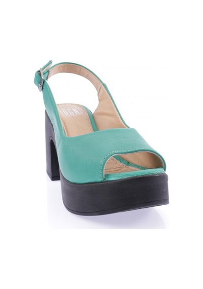 Dgn 28003-2108 Bayan Dolgu Taban Topuklu Sandalet 28003-2108-R12563 Çimen Yeşili