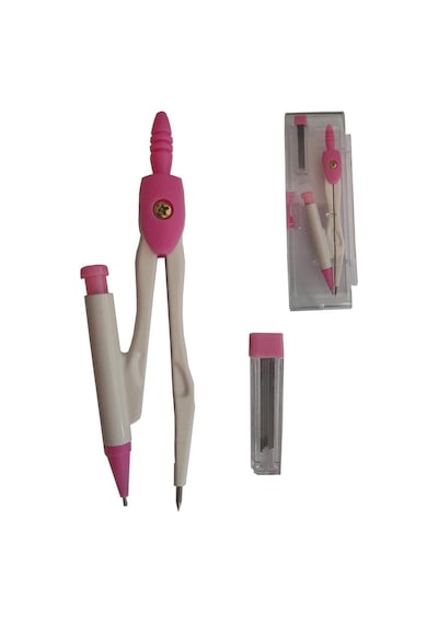 Metal Pergel 0,7 Uçlu Mekanik Pembe 1 Adet Artlantis Öğrenci Teknik Çizim Pergeli Pembe 1 Adet