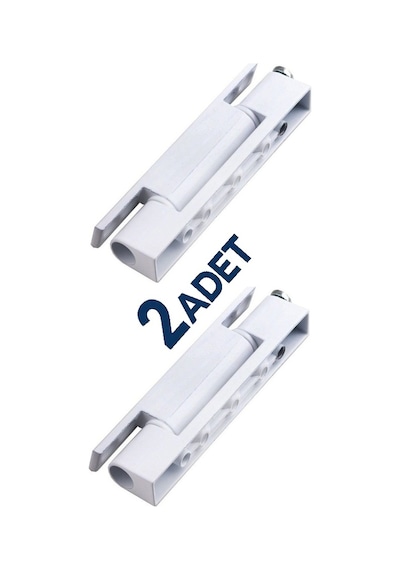 Pvc Pimapen Kapı Menteşesi 95 Mm 2 Adet Vidaları ile Beraber Beyaz