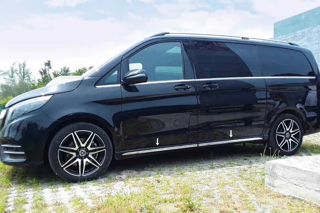 Mercedes Vito W447 Yan Marşpiyel Çıtası - Krom 4 Parça 2014 Ve Sonrası