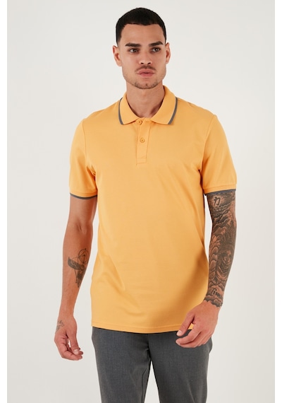 Buratti Pamuklu Regular Fit Erkek Polo Yaka T Shirt 5902063 Hardal