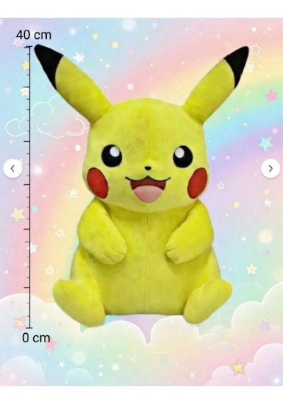 Pikachu Büyük Boy 40 Cm Peluş Oyuncak Sarı
