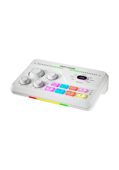 Fifine Ampligame Sc8 Usb Oyuncu Ses Mikseri Beyaz