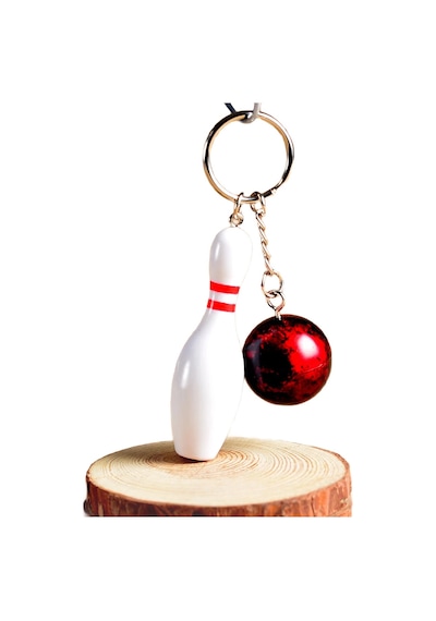 Schulzz Keysport Ultra Realistik Bowling Metal Anahtarlık