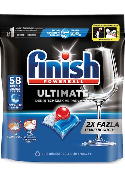 Finish Ultimate Bulaşık Makinesi Deterjanı Kapsül Tablet 58 Adet