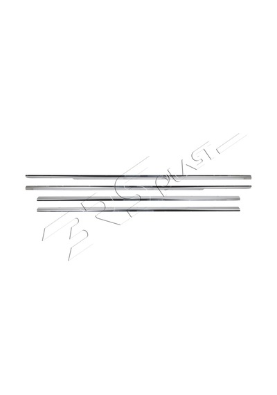 Honda Civic Uyumlu 2002-2006 Krom Cam Çıtası 4 Parça Paslanmaz Çelik