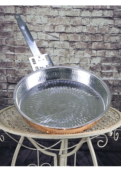 Trabzon Hamsi ve Balık Bakır Tavası 32 CM