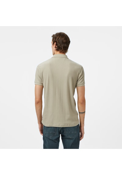 Nautica Erkek Bej Regular Fit Polo Yaka T-shirt Düz K55303t Bej
