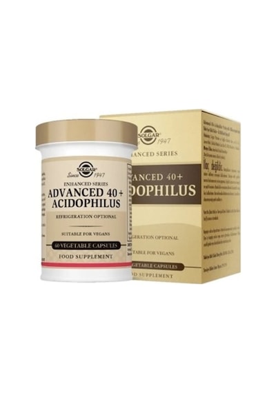 Solgar Advanced 40+ Acidophilus Gıda Takviyesi 60 Kapsül