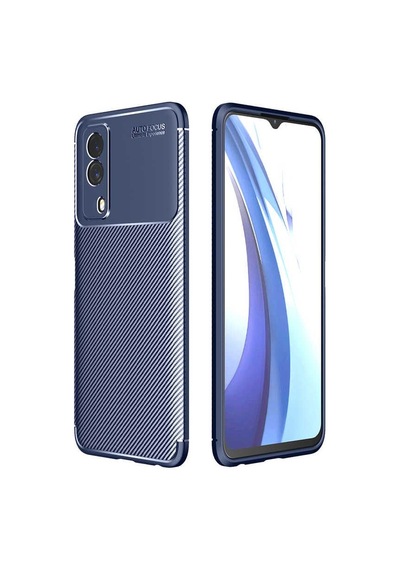Smcase Vivo Y53s 4g Kılıf Kamera Korumalı Negro Karbon Silikon Siyah