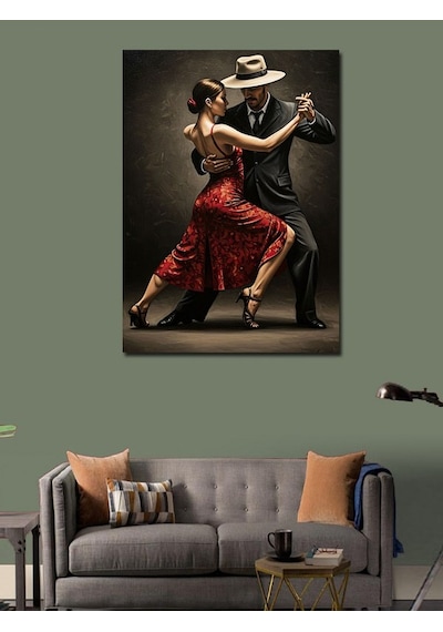 Kanvas Tablo Tango Tutkusuyla Dans 100cmx140cm