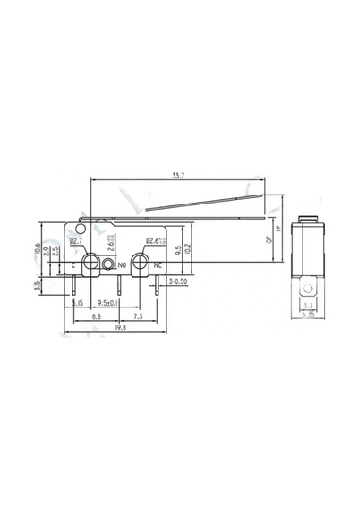 Ic-164 Uzun Paletli Micro Switch Lehim Bacak Kw4-z3f