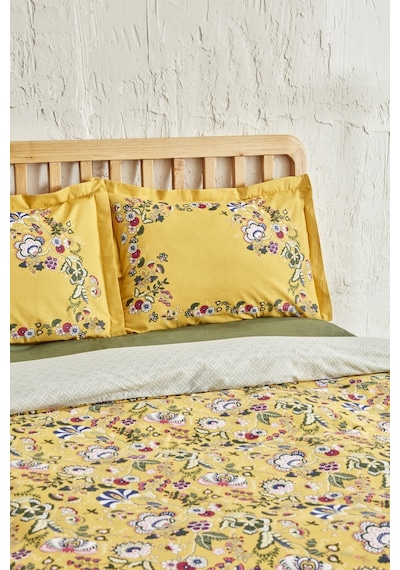 Karaca Home Lansy Sarı %100 Pamuk Tek Kişilik Nevresim Takımı 200.22.05.0045