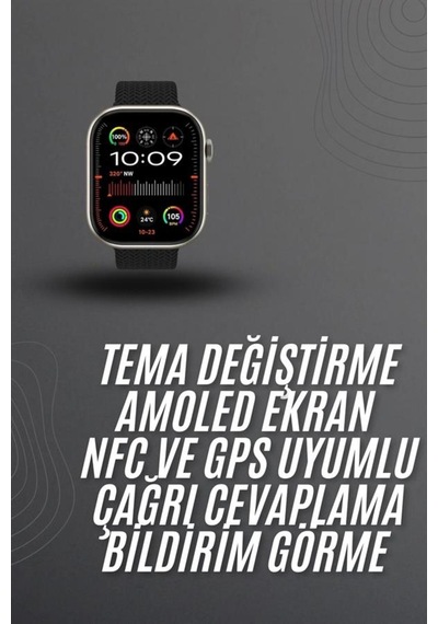 Akıllı Saat 2.02 İnch Nabız Ölçer Arama Konuşma Müzik Dinleme Diğer